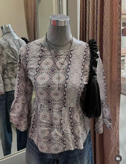 ZINK LONDON Bohemian Flared Top