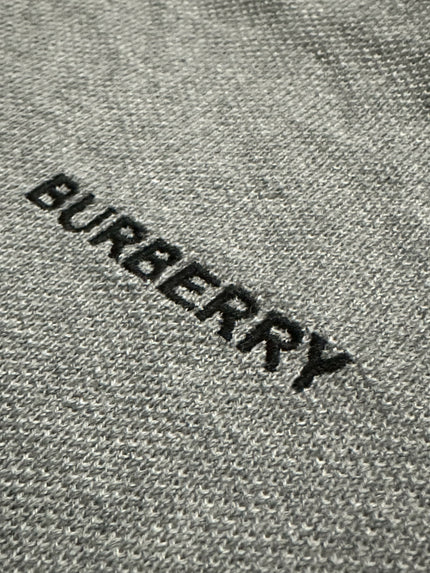 Authentic Burberry Men's Grey Polo Shirt Size S