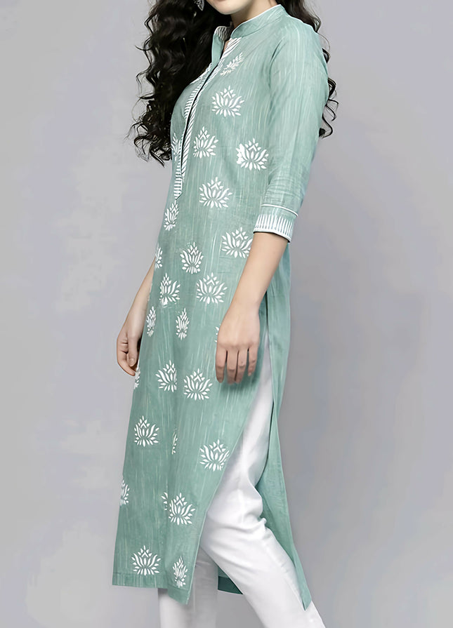 Sea Green Beautiful Kurta