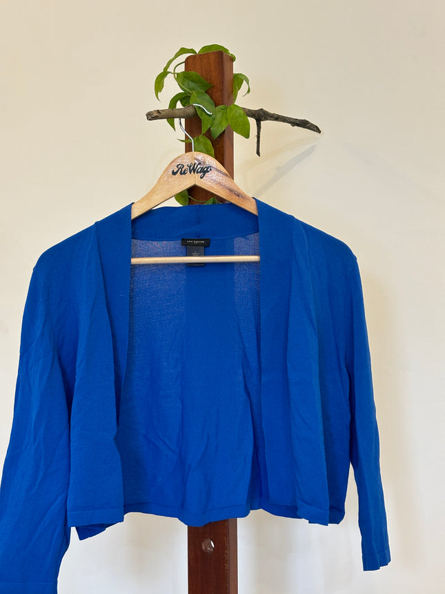 Womens 3/4th Sleeve Blue Shrug - M Size