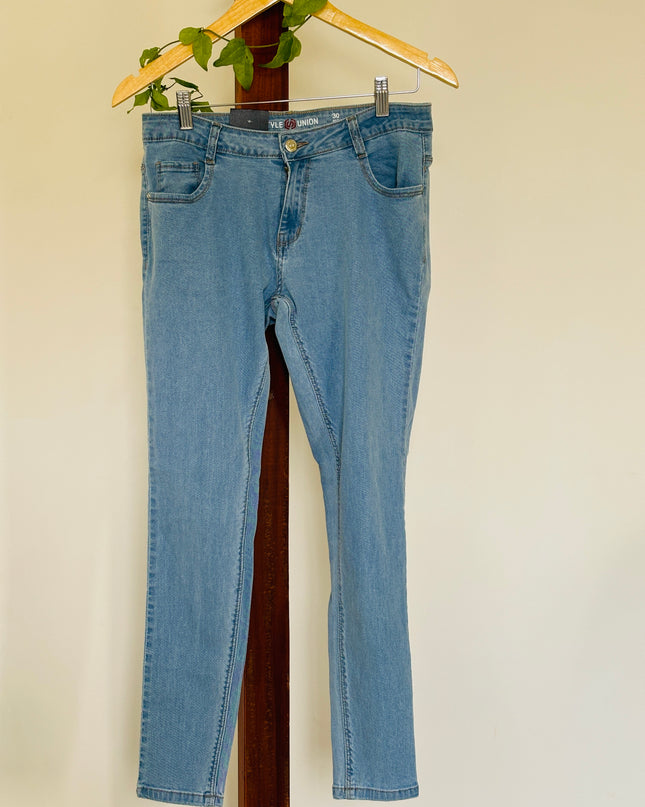 STYLE UNION Union Light Blue Denim Jeans XS Size