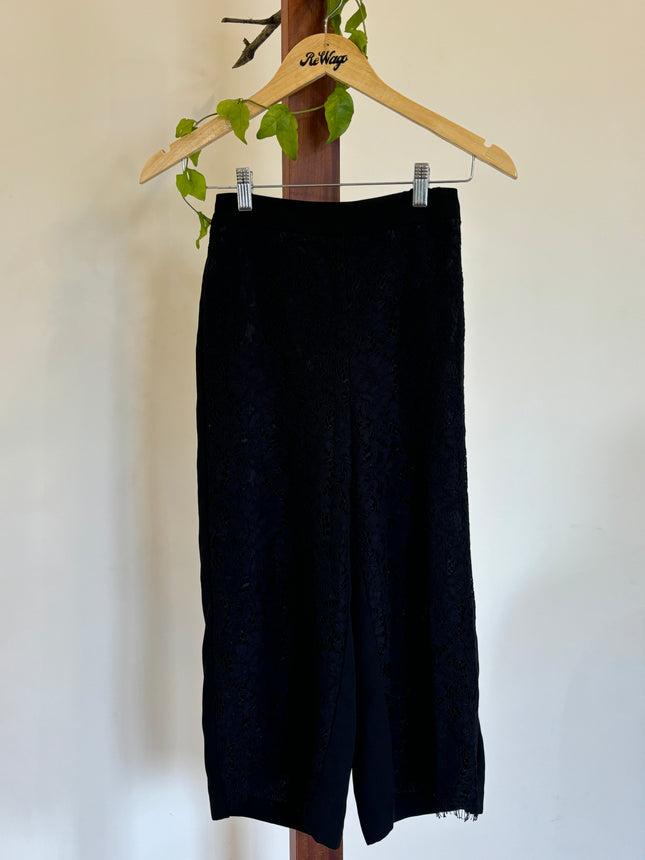 Wide Leg Black Women's  Pants XS Size