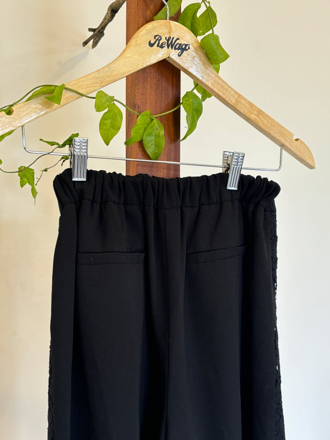 Wide Leg Black Women's  Pants XS Size