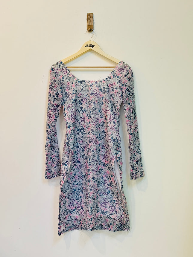 Floral Printed Georgette Full Sleeve Women’s Kurti - M Size