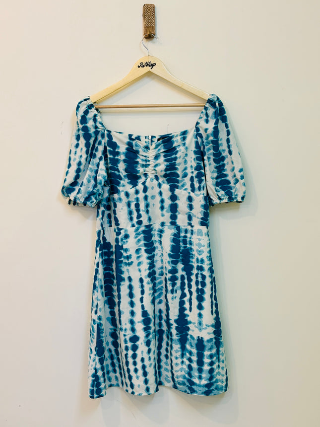 RARE Women’s  Blue and White Dress - L Size