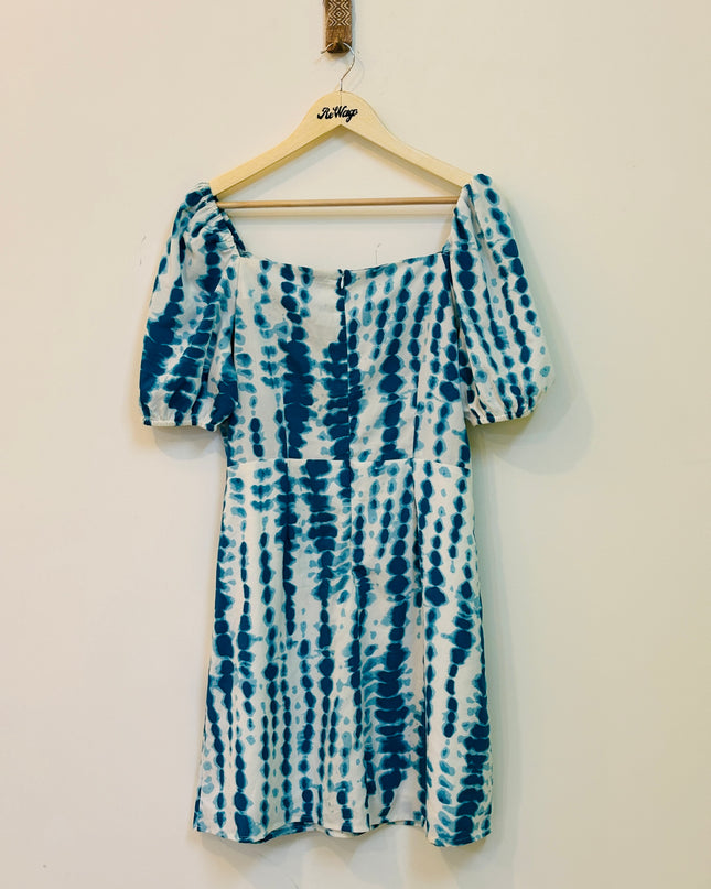 RARE Women’s  Blue and White Dress - L Size