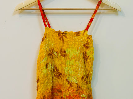 FOREVER 21 Yellow Women’s Croptop with Straps - S Size
