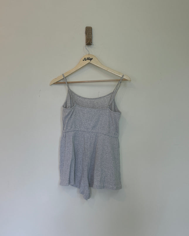 DIVIDED H&M Women’s Short Sleeveless Grey jumpsuit - M Size