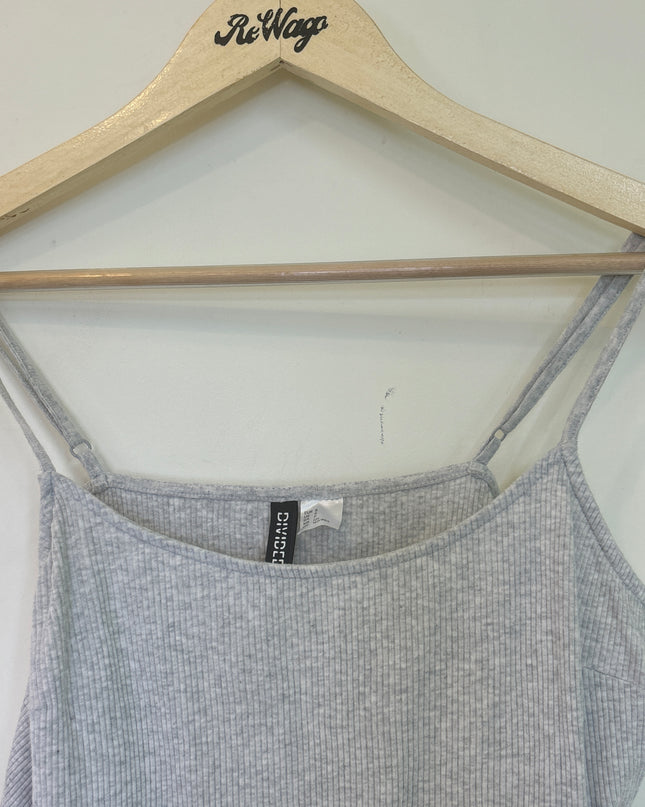 DIVIDED H&M Women’s Short Sleeveless Grey jumpsuit - M Size
