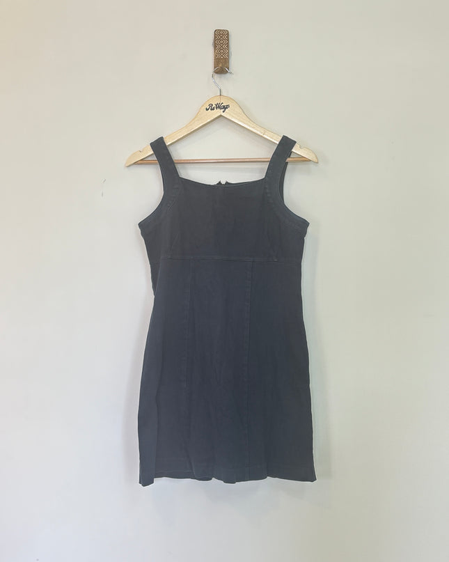 Women's Shrot Dark Blue Denim Dress - M Size