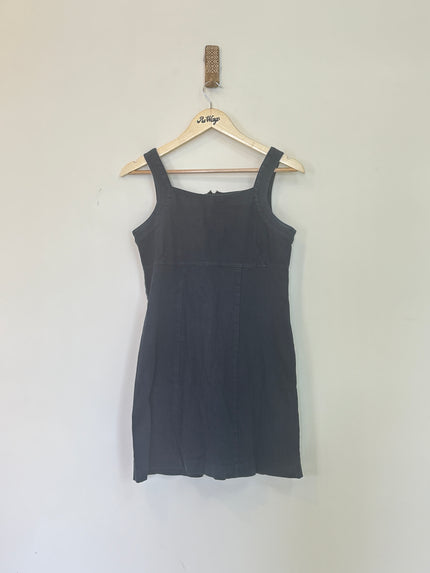Women's Shrot Dark Blue Denim Dress - M Size