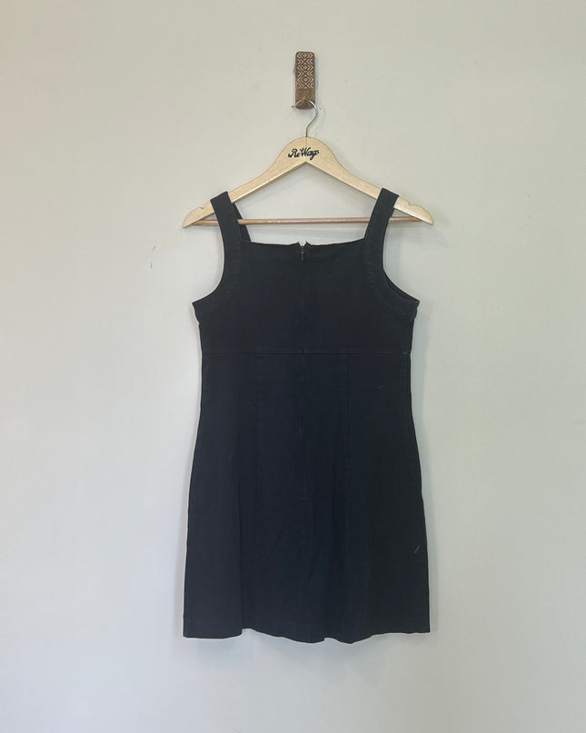 Women's Shrot Dark Blue Denim Dress - M Size