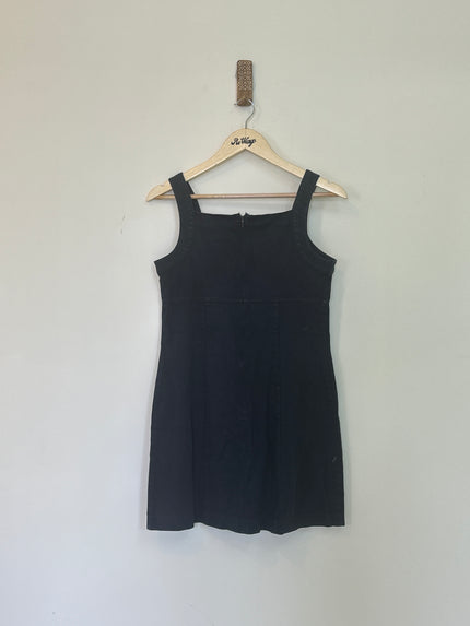Women's Shrot Dark Blue Denim Dress - M Size