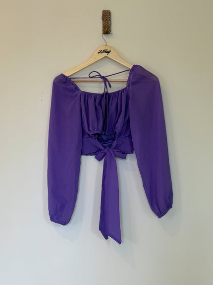 Tokyo Talkies Women’s  Lavender Crop Top - M Size