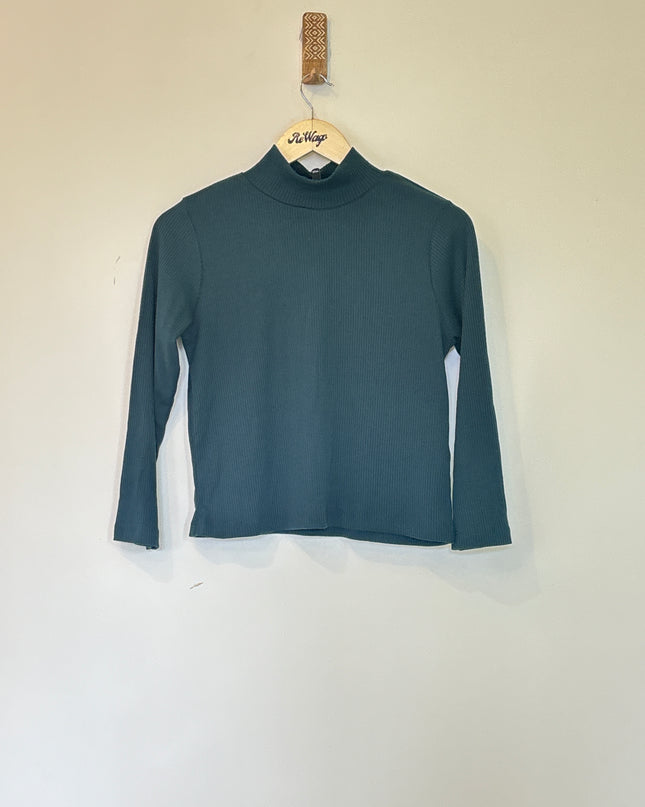 Women's Rio Green Crop Top Full Sleeve - L Size