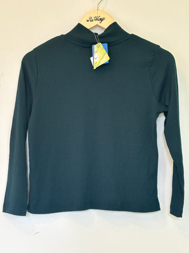 Women's Rio Green Crop Top Full Sleeve - L Size