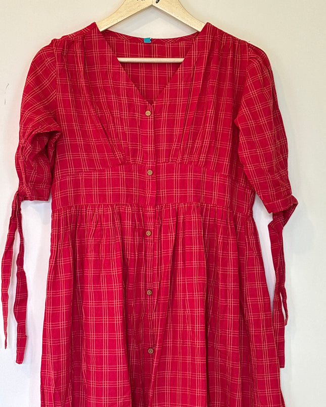 Janasya Womens Red Dress -  M size