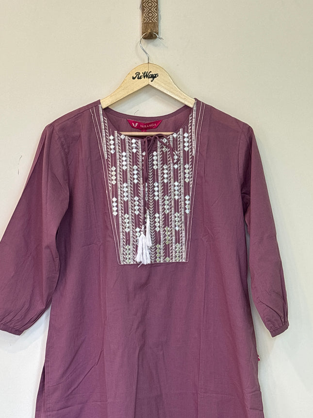Varanga Light Lavender Kurti Women’s - L size