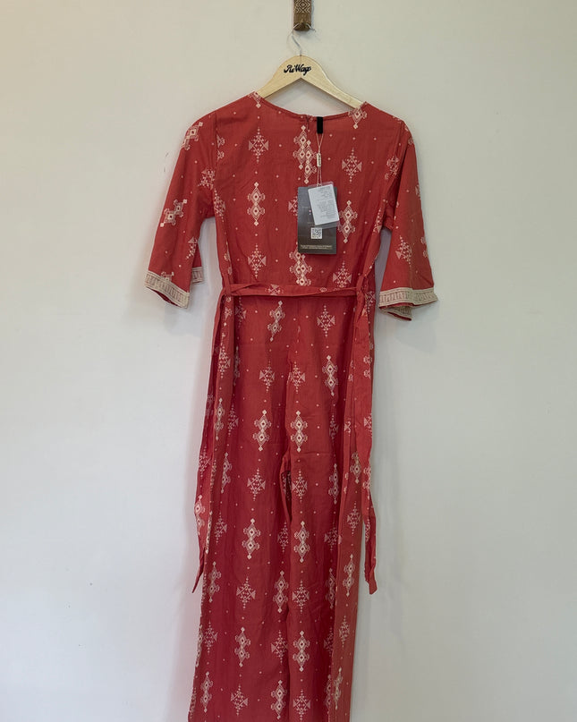 Juniper Women’s Peach Printed Jumpsuit - M size