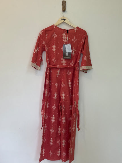 Juniper Women’s Peach Printed Jumpsuit - M size