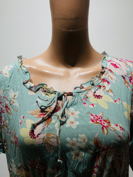 FIG Floral Print Fit & Flare Women Dress L Size