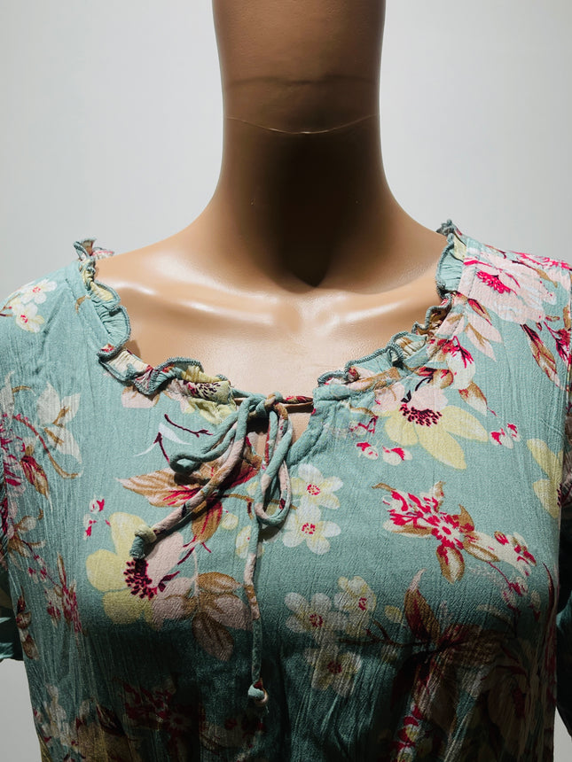 FIG Floral Print Fit & Flare Women Dress L Size