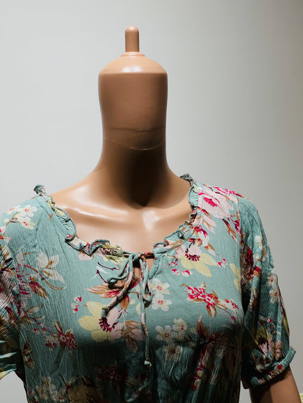 FIG Floral Print Fit & Flare Women Dress L Size