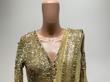 Sabyasachi Self- Design Western Women Gown M Size