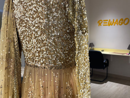 Sabyasachi Self- Design Western Women Gown M Size