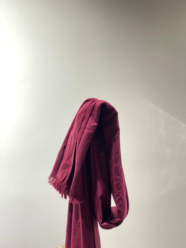 Plain Hand-Woven Woolen Shawl