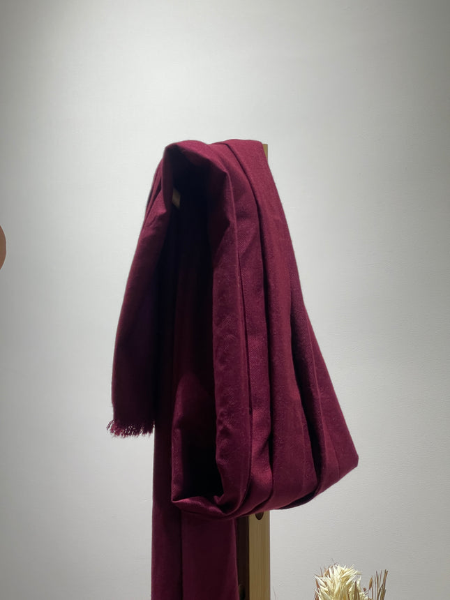 Plain Hand-Woven Woolen Shawl