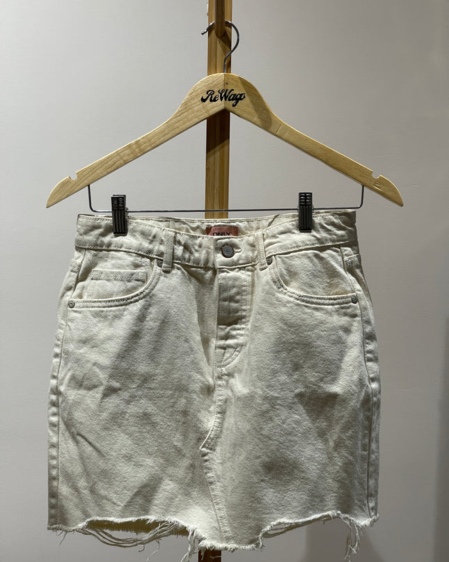 ONLY Women's  White  Mini Skirt - M SIZE