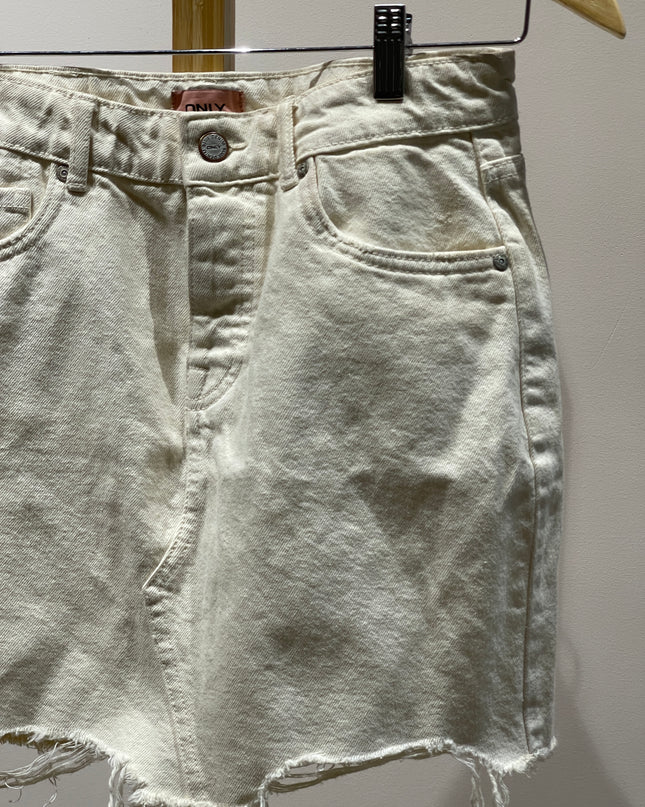 ONLY Women's  White  Mini Skirt - M SIZE