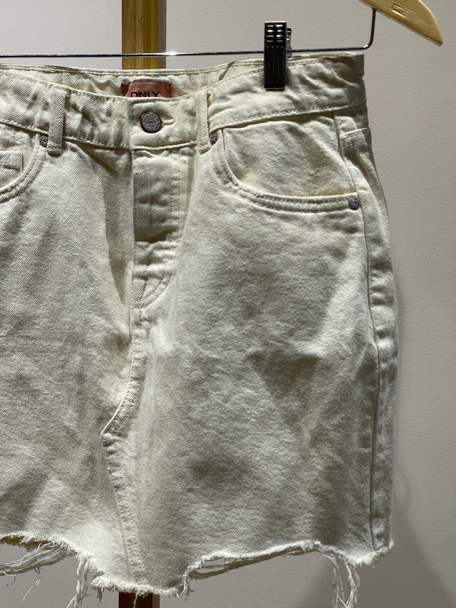 ONLY Women's  White  Mini Skirt - M SIZE