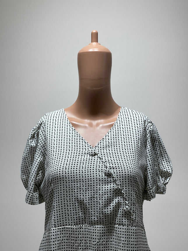 K.M.B Women Fit and Flare Black Dress L Size