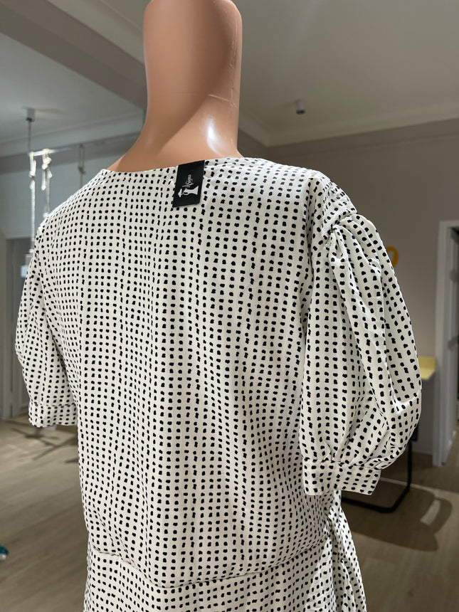 K.M.B Women Fit and Flare Black Dress L Size