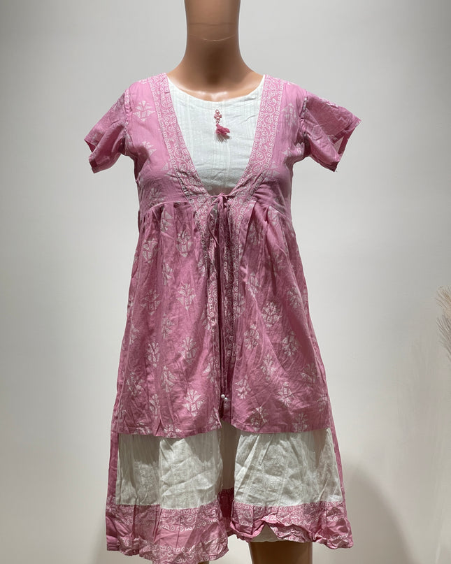 TWARA Teen Fit and Flare Pink Top - S Size
