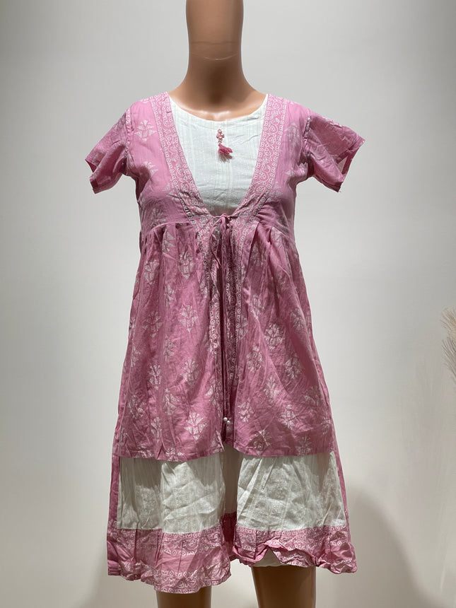 TWARA Teen Fit and Flare Pink Top - S Size