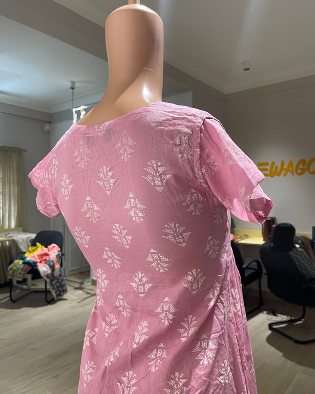 TWARA Teen Fit and Flare Pink Top - S Size