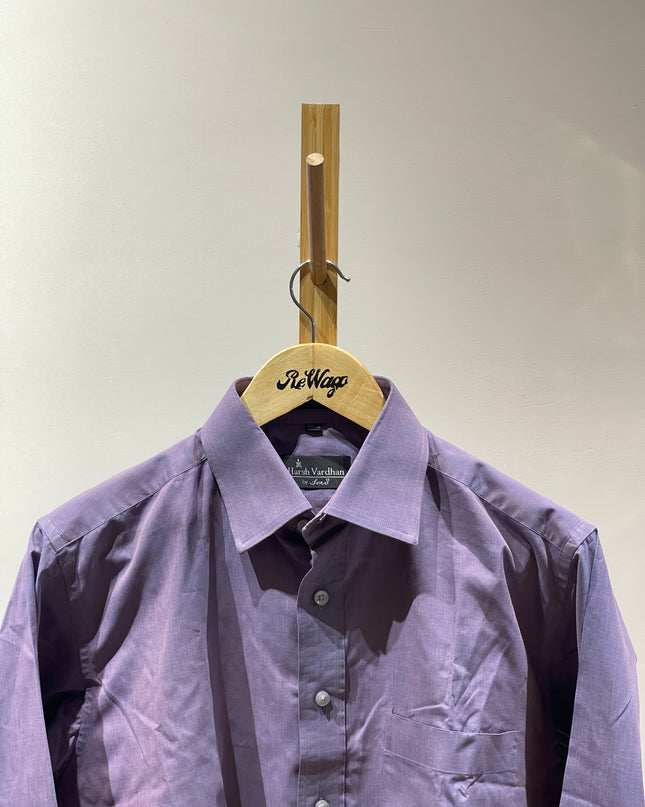 HARSH VARDHAN Men Purple Premium Fit Shirt Full Sleeve - L Size