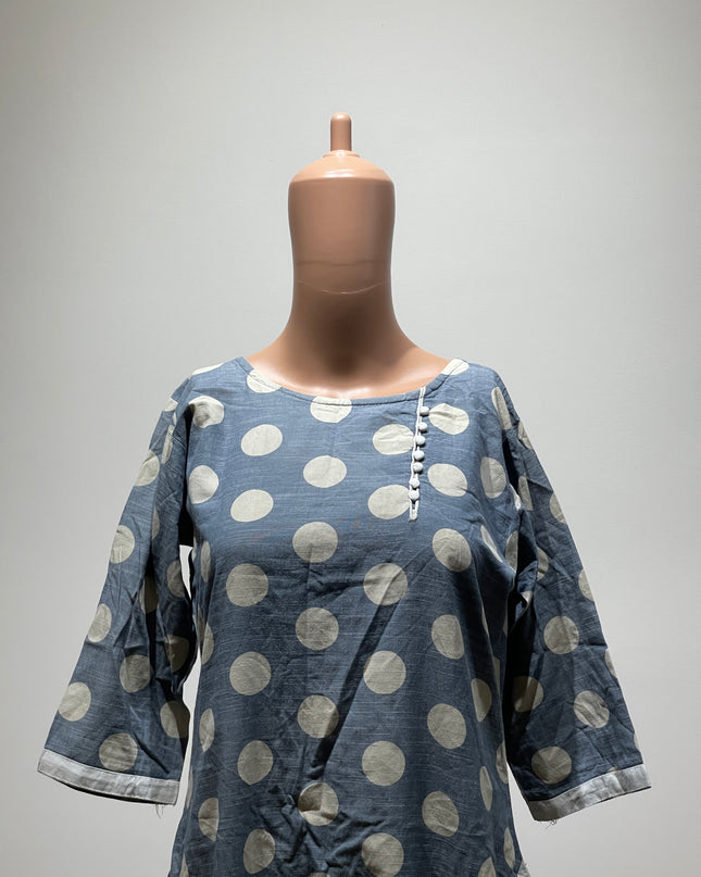 Women Printed Straight Kurta L Size
