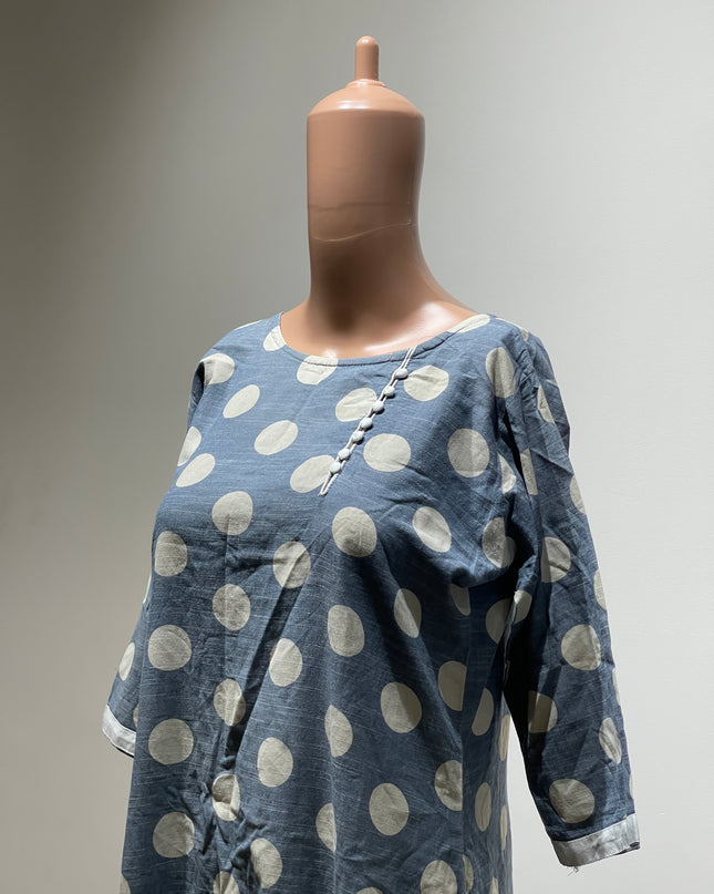 Women Printed Straight Kurta L Size