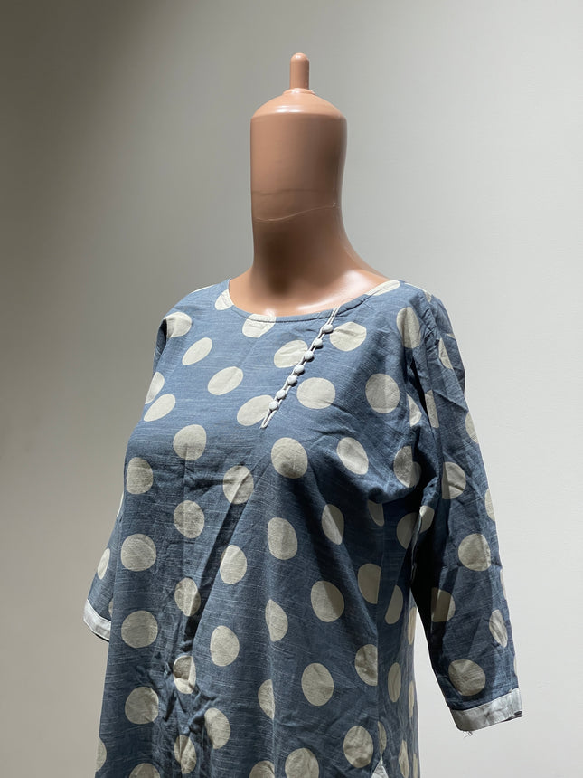 Women Printed Straight Kurta L Size