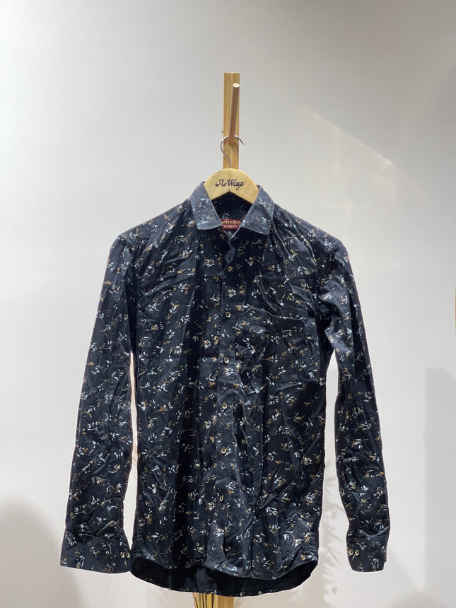 WINGS Men Slim Fit Floral Printed Pure Cotton Casual Shirt - M Size