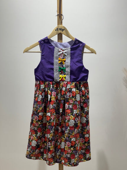 Kids Floral Printed Dress 7 Size