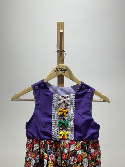 Kids Floral Printed Dress 7 Size