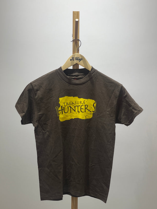 HANES Kids Brown Printed T-Shirt M Size