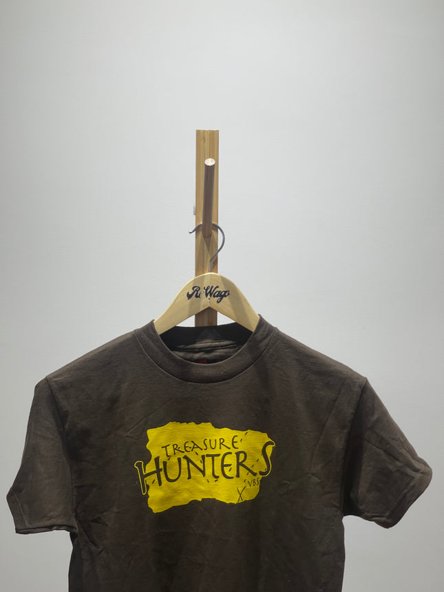 HANES Kids Brown Printed T-Shirt M Size