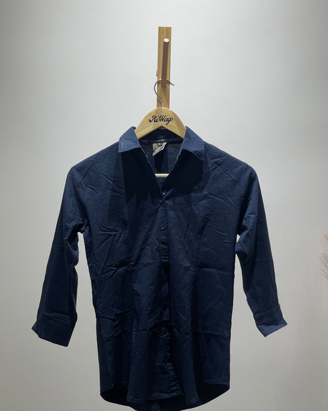 SIZZ By L2K Womens Navy Blue Shirt - M Size