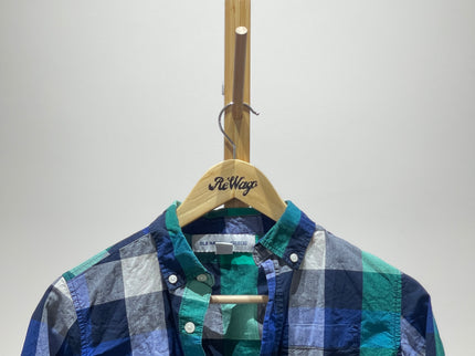 OLD NAVY Unisex Kids Check Shirt 7-8yrs